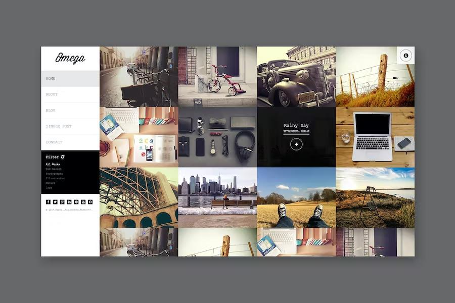 OMEGA – FULL WIDTH HTML PORTFOLIO
